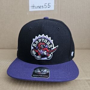 47 Toronto Raptors Snapback Cap (Black, Purple, Red)